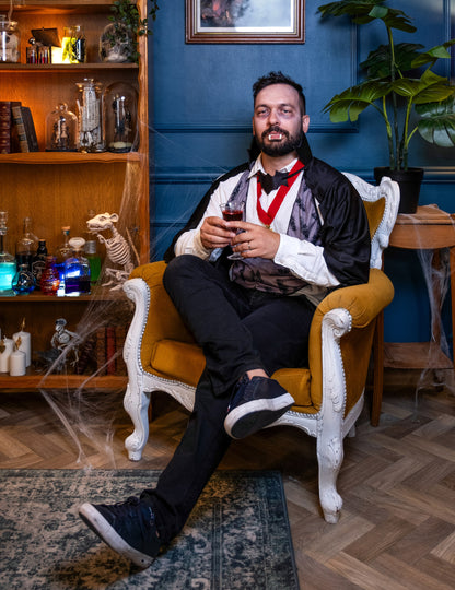 Disfarce de homem Drácula para Halloween