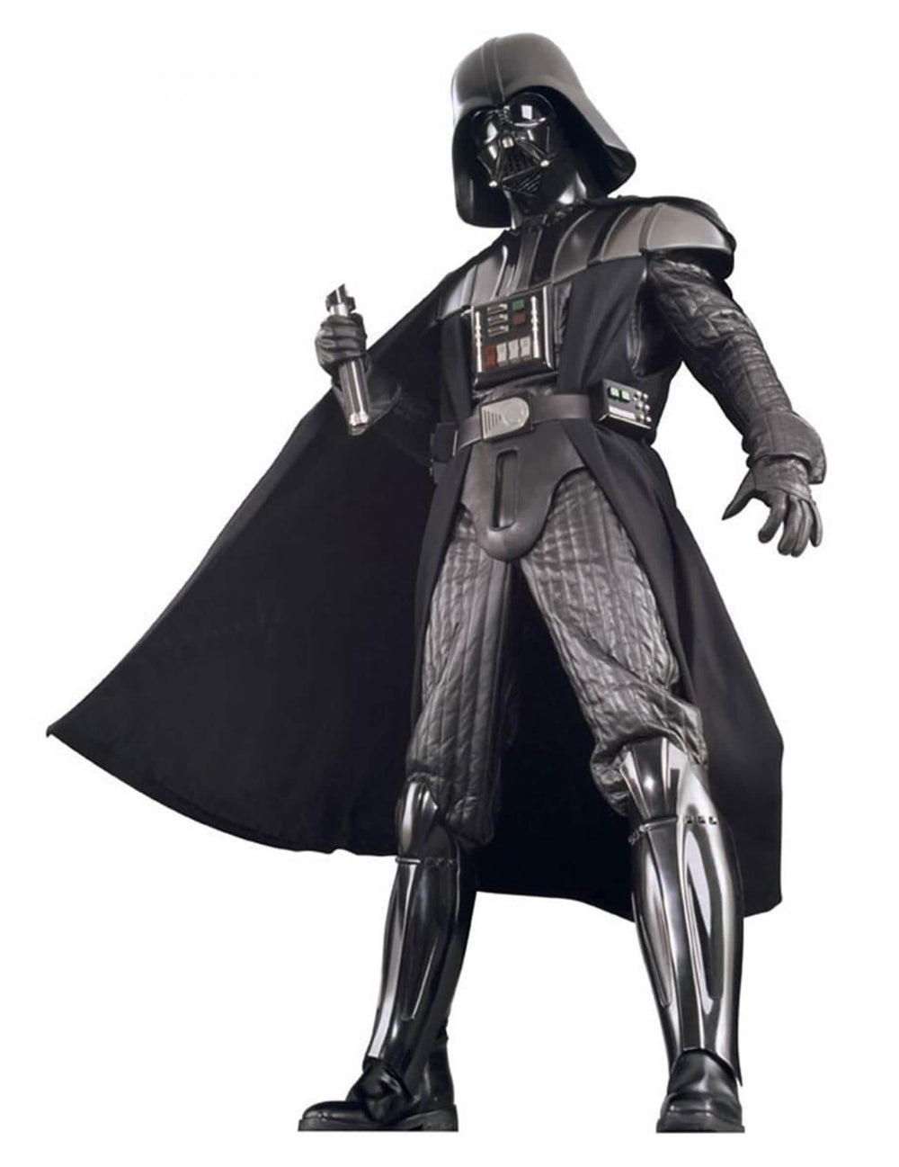 Vue en contre-plongée du déguisement édition collector Dark Vador Star Wars