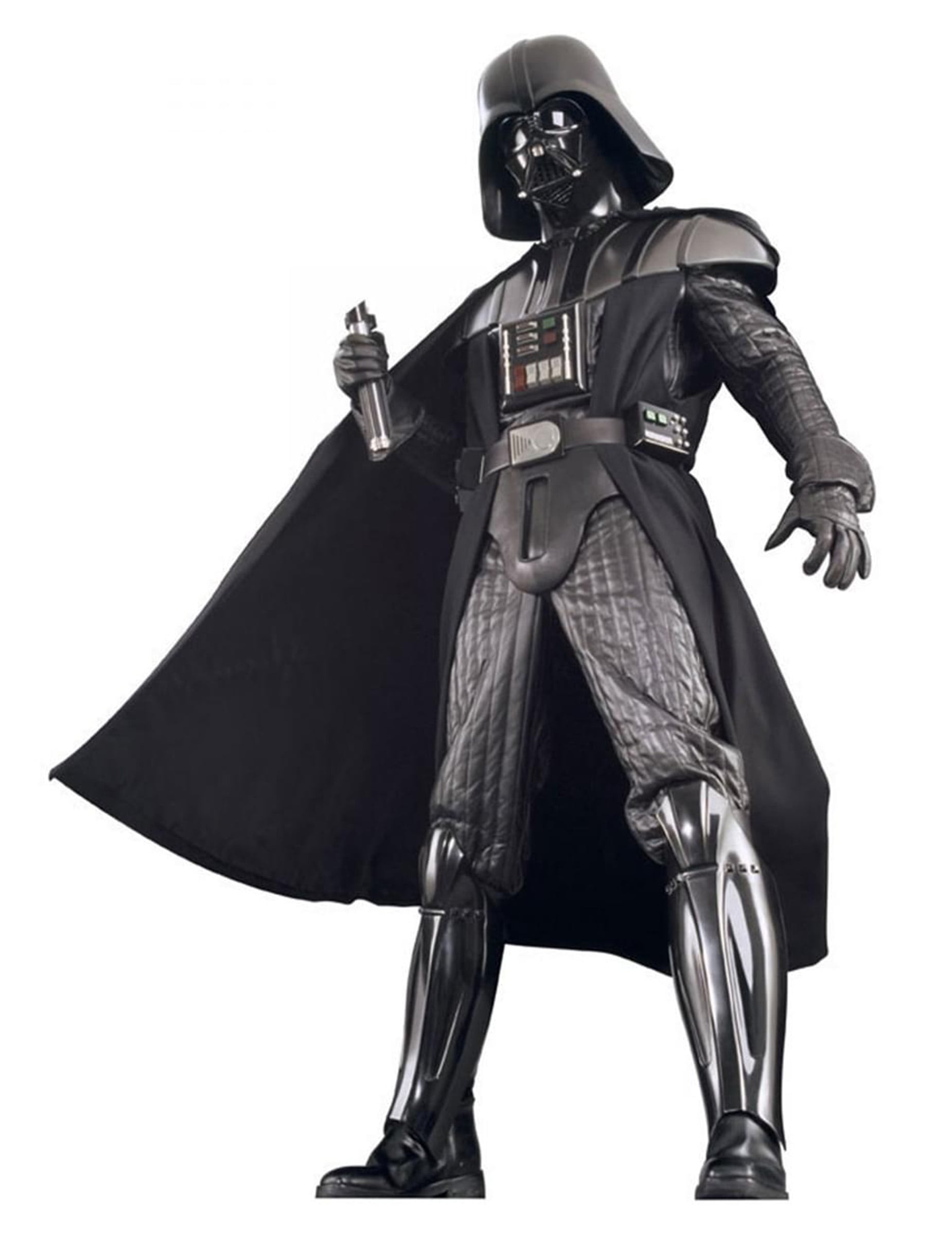 Vue en contre-plongée du déguisement édition collector Dark Vador Star Wars