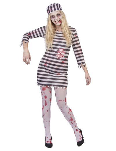 Disfarce prisioneira zombie mulher