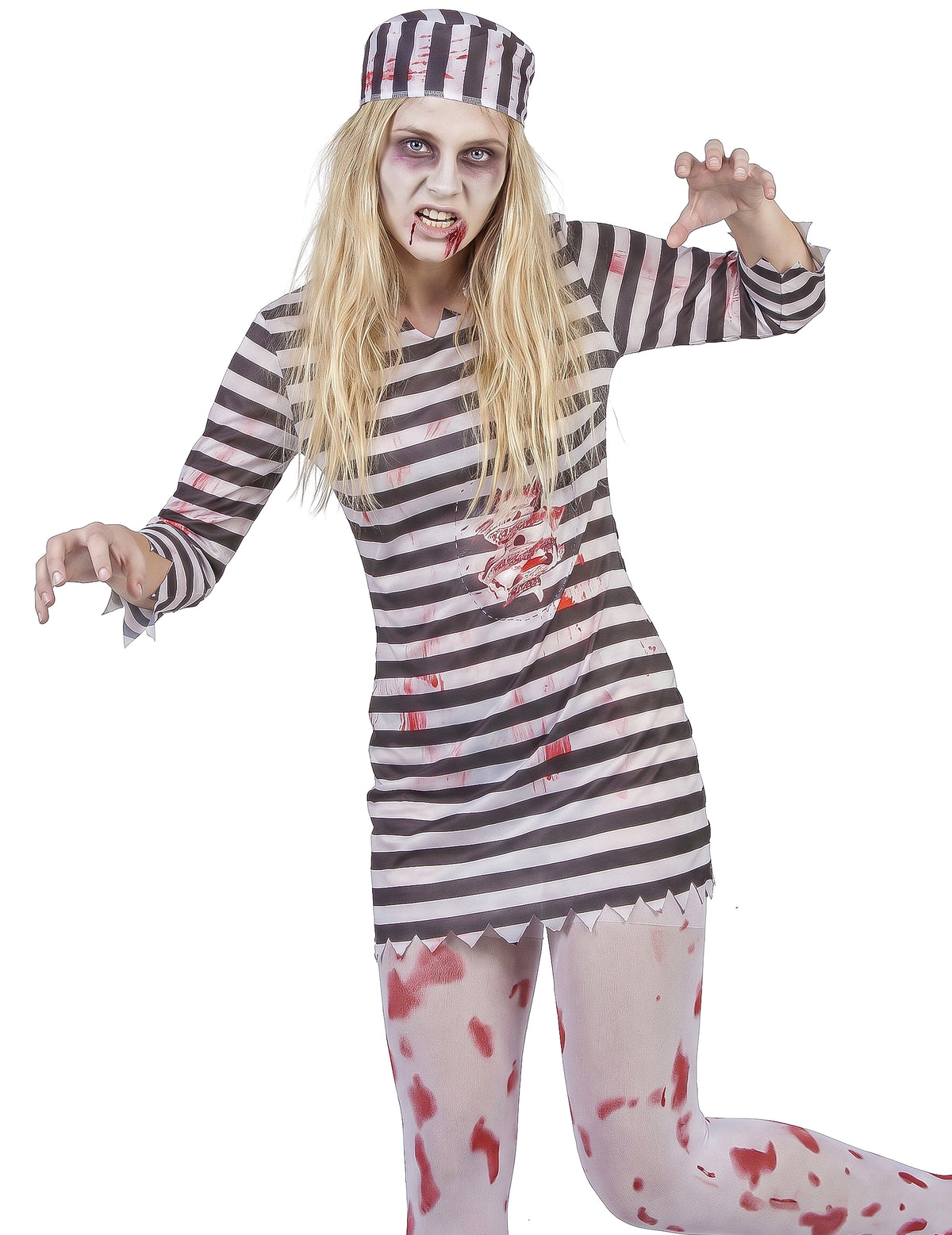 Disfarce prisioneira zombie mulher