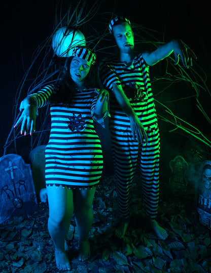 Disfarce prisioneira zombie mulher