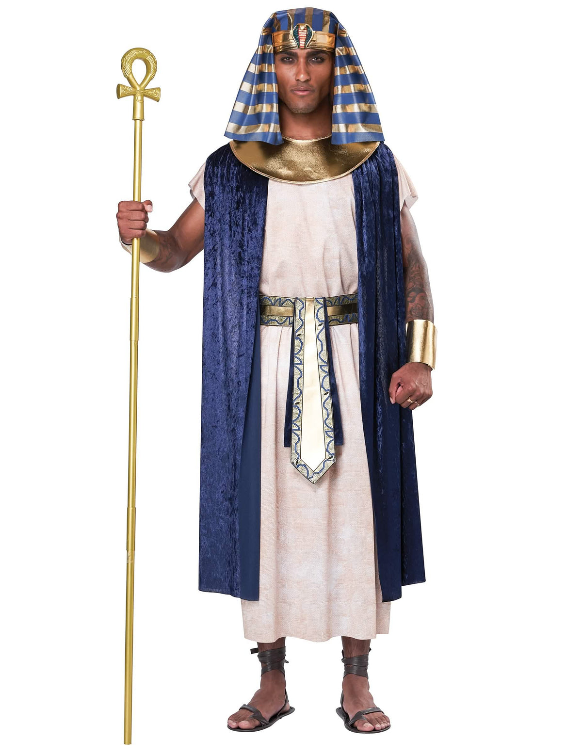 Cetro ankh dourado do disfarce egípcio antigo luxo