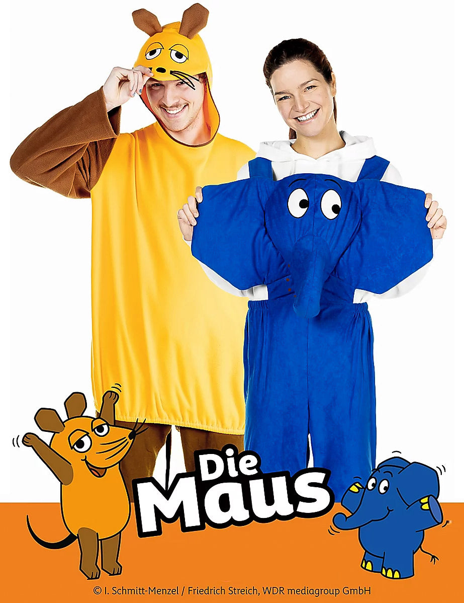 Fato de elefante para adulto Die Maus