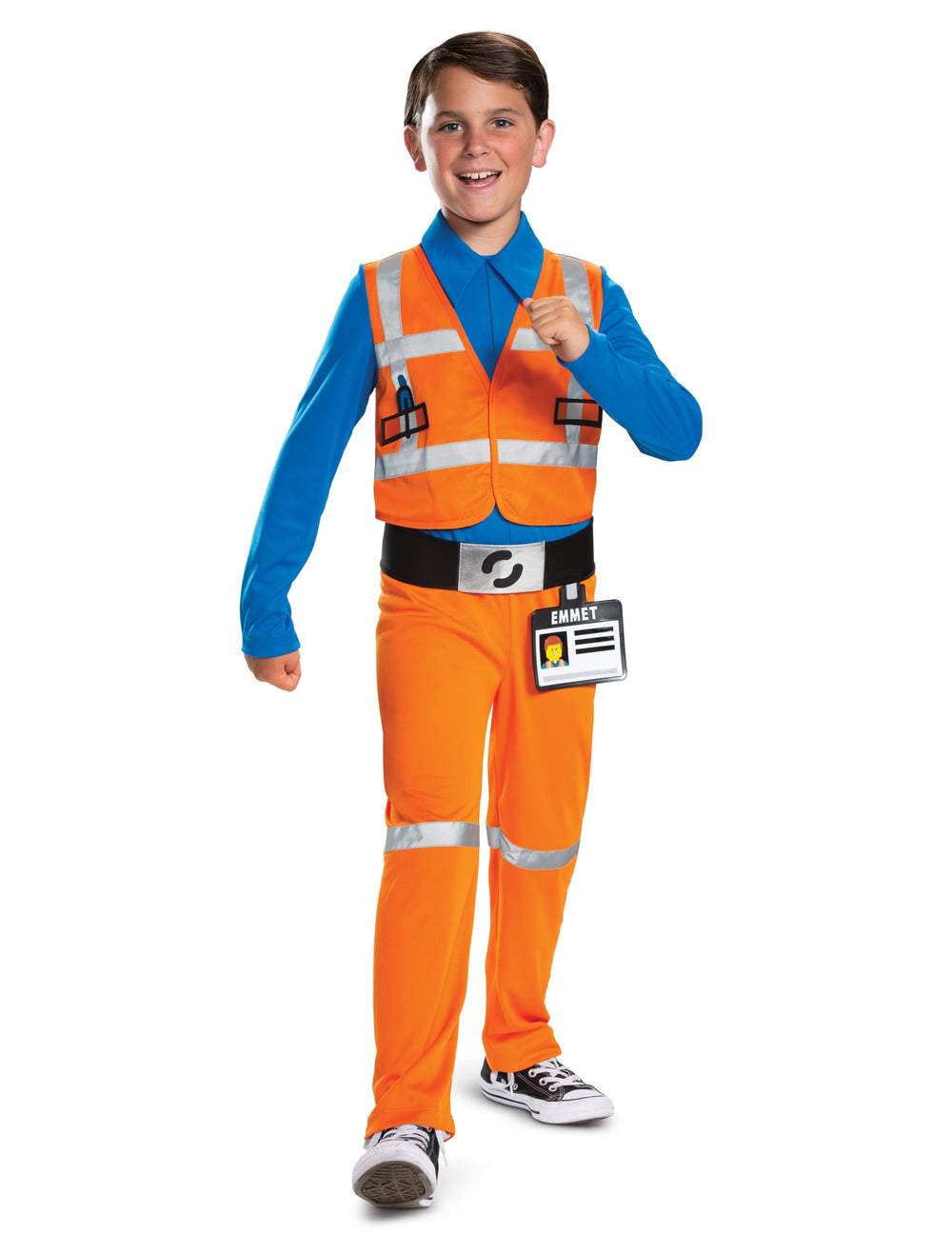 Déguisement Emmet La grande aventure Lego 2 pour enfant orange et bleu