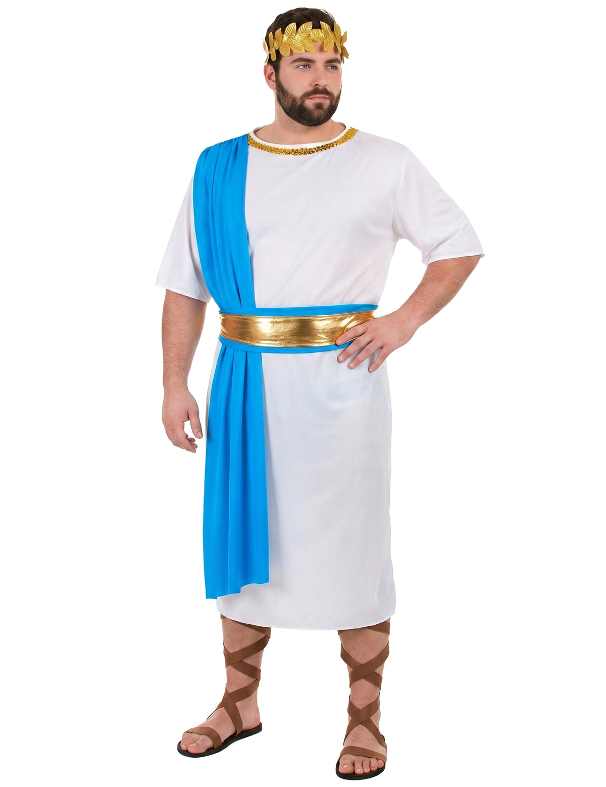 Disfarce Imperador grego azul - homem