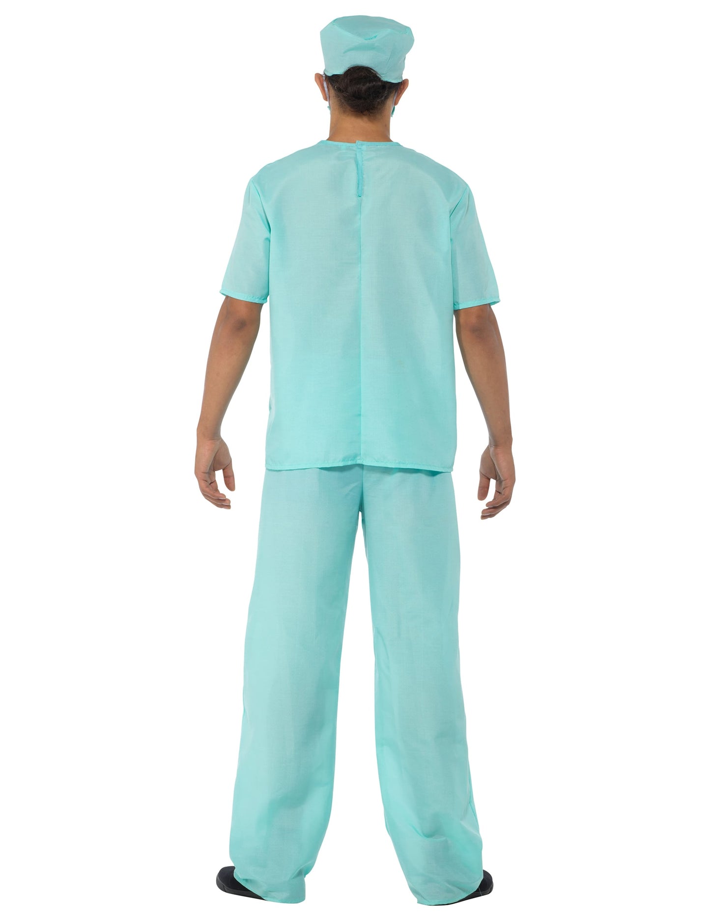 Vue de dos du déguisement et accessoires docteur chirurgien