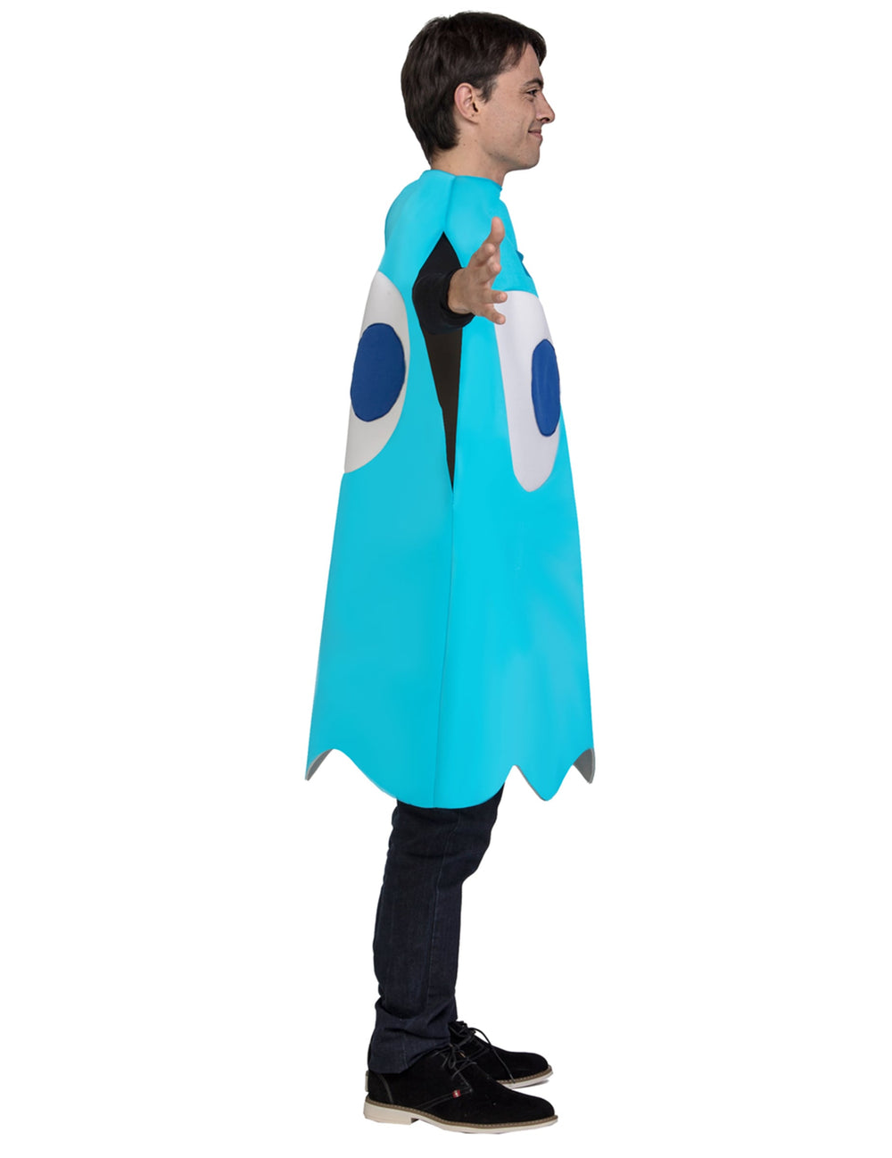 Vue de profil bras tendu du déguisement Fantôme Inky - Pac-Man™