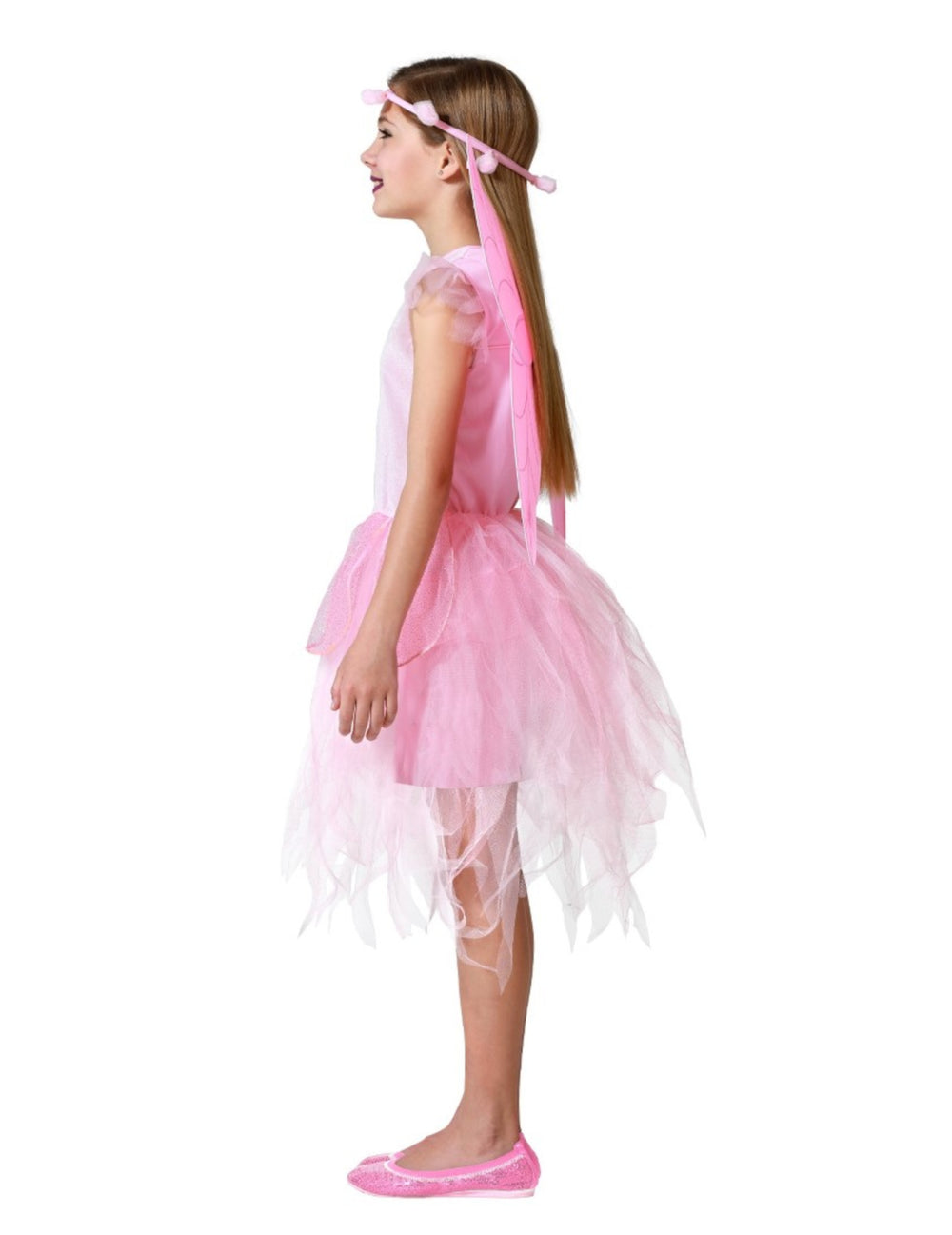 Vue de profil du déguisement de fée pour fille