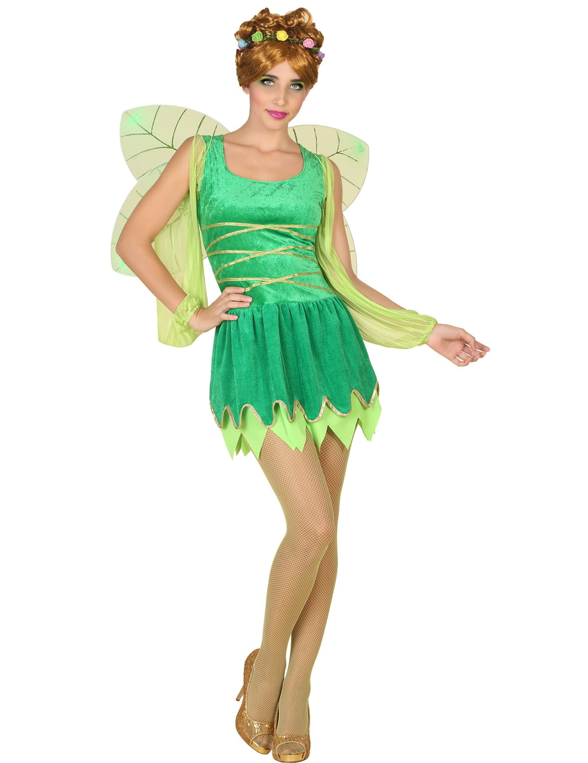 Disfarce fada verde sexy mulher