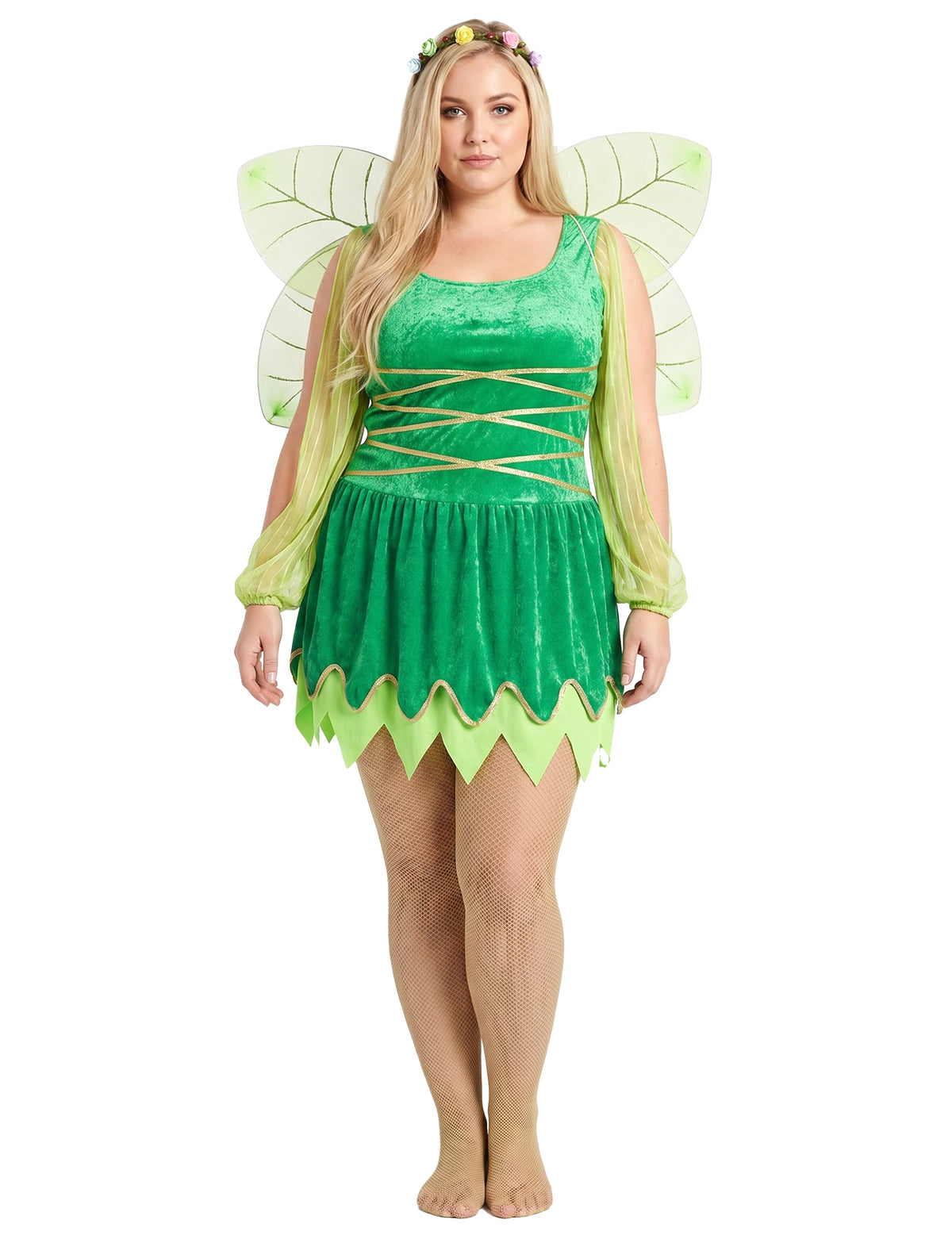 Disfarce fada verde sexy mulher