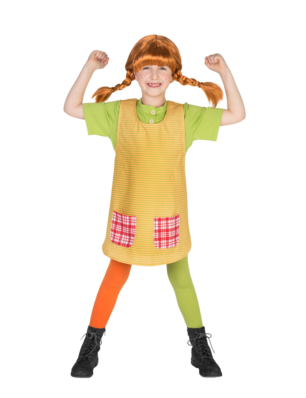 Vue de face du déguisement Fifi Brindacier™ pour fille