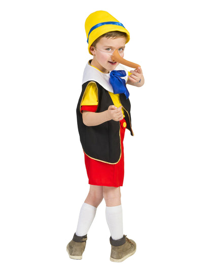 Vue de profil du déguisement de menteur pour enfant