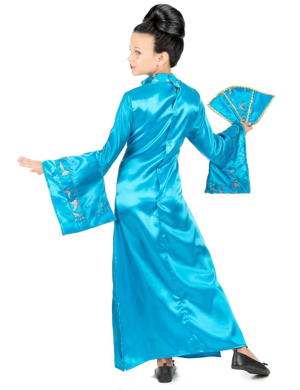 Vue de dos du déguisement de geisha pour fille