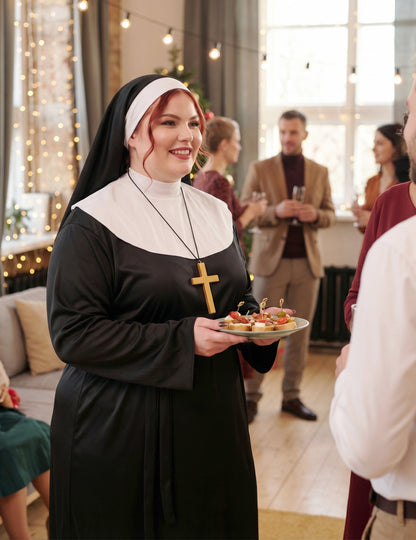 Déguisement grande taille bonne soeur femme