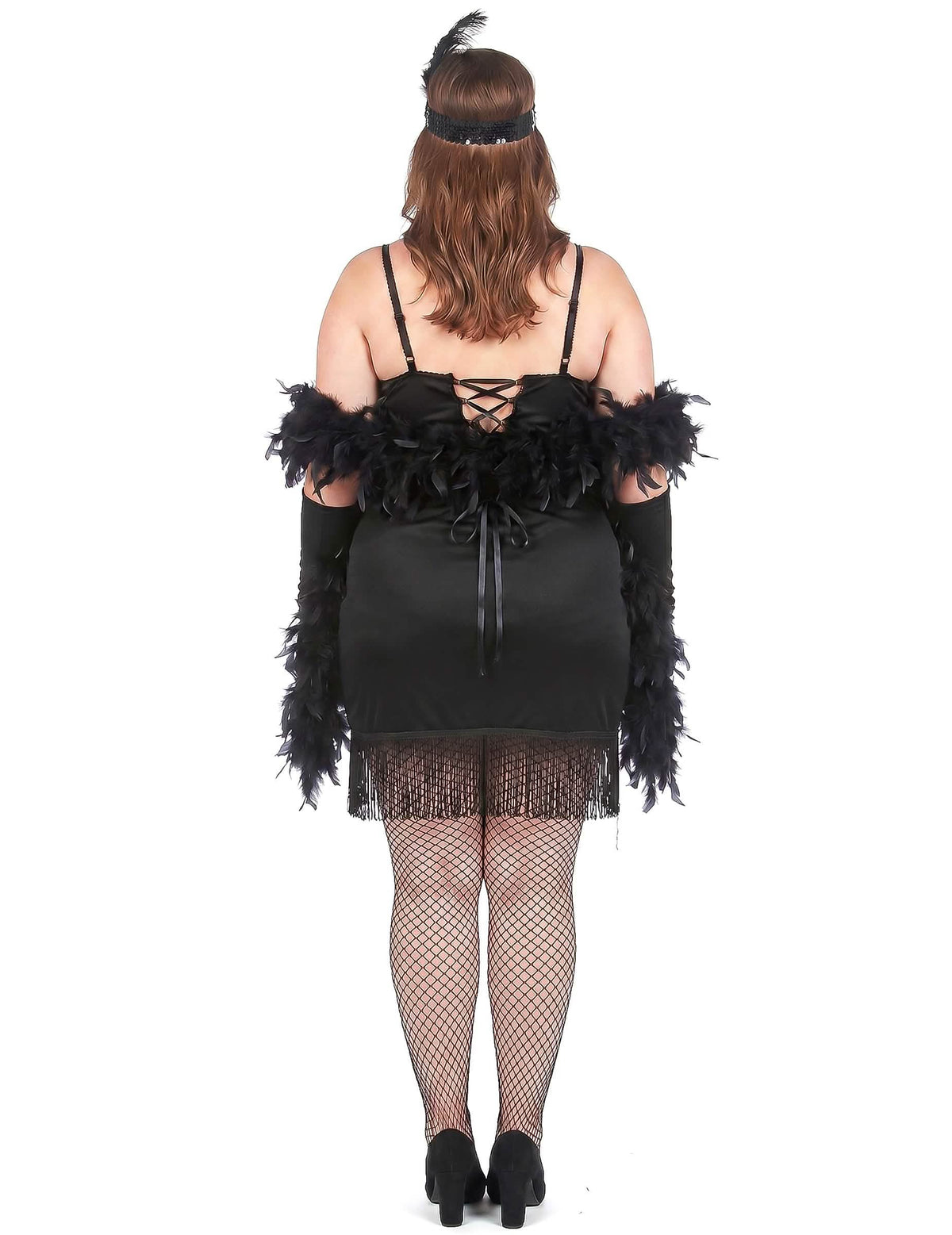 Fato de charleston plus size para mulher