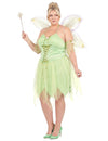 Fato de fada verde sexy de tamanho grande para mulher