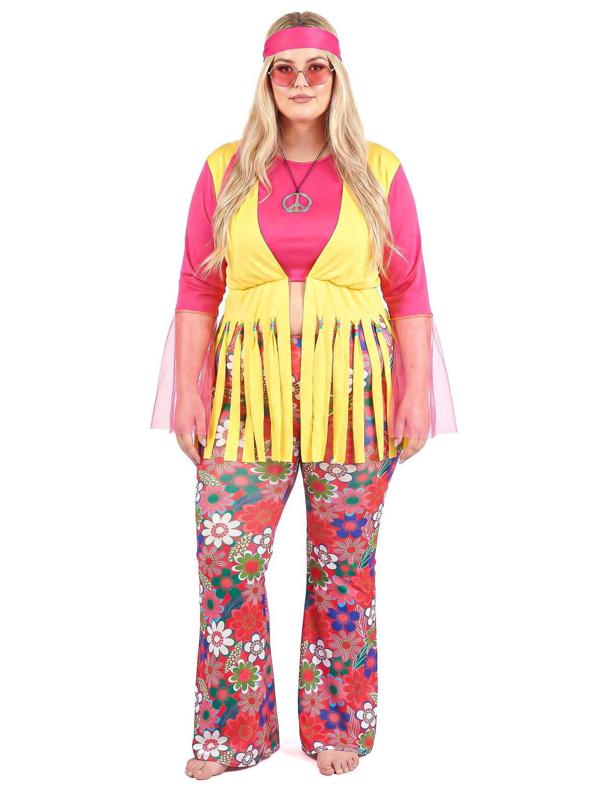 Fato hippie feminino de tamanho grande