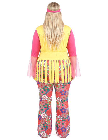 Fato hippie feminino de tamanho grande