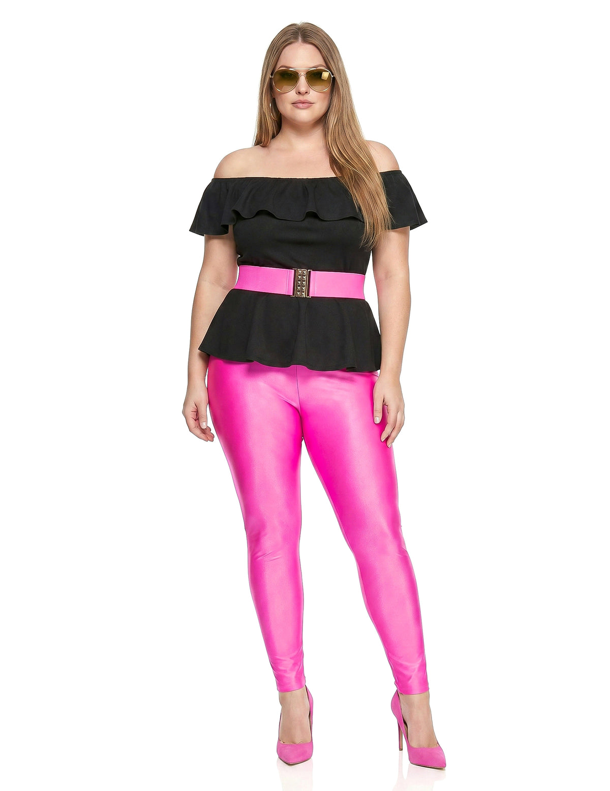 Fantasia feminina retrô anos 80 plus size
