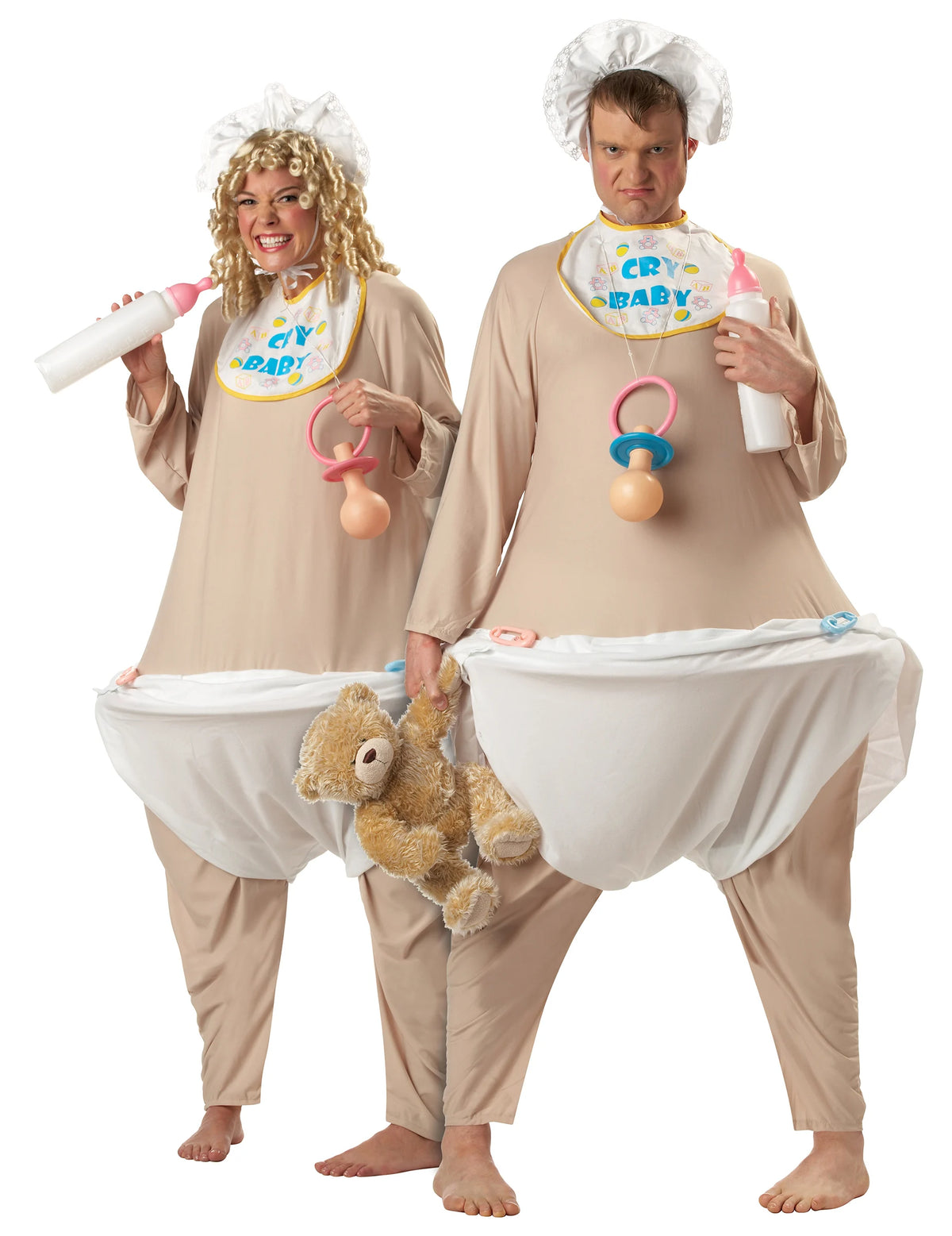 Version homme et femme du déguisement de gros bébé deluxe