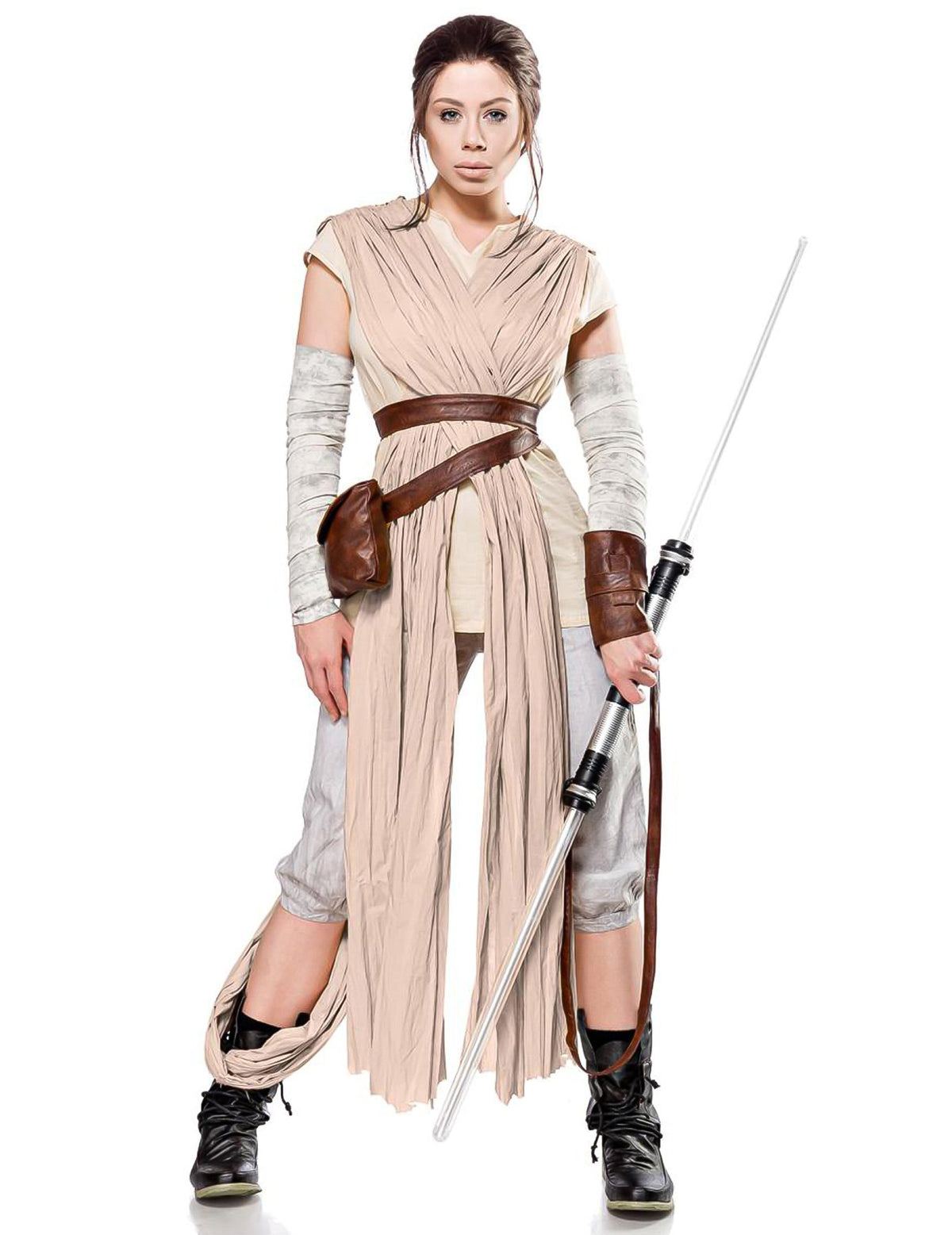 Déguisement guerrière du désert luxe pour femme beige et marron avec accessoires