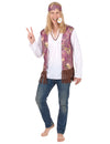 Disfarce Hippie com franjas homem