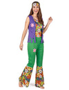 Disfarce hippie flower power mulher