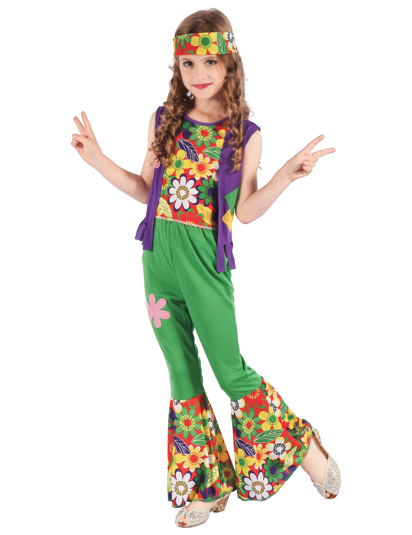 Disfarce de família hippie