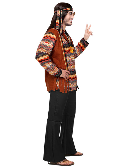 Disfarce hippie natureza homem