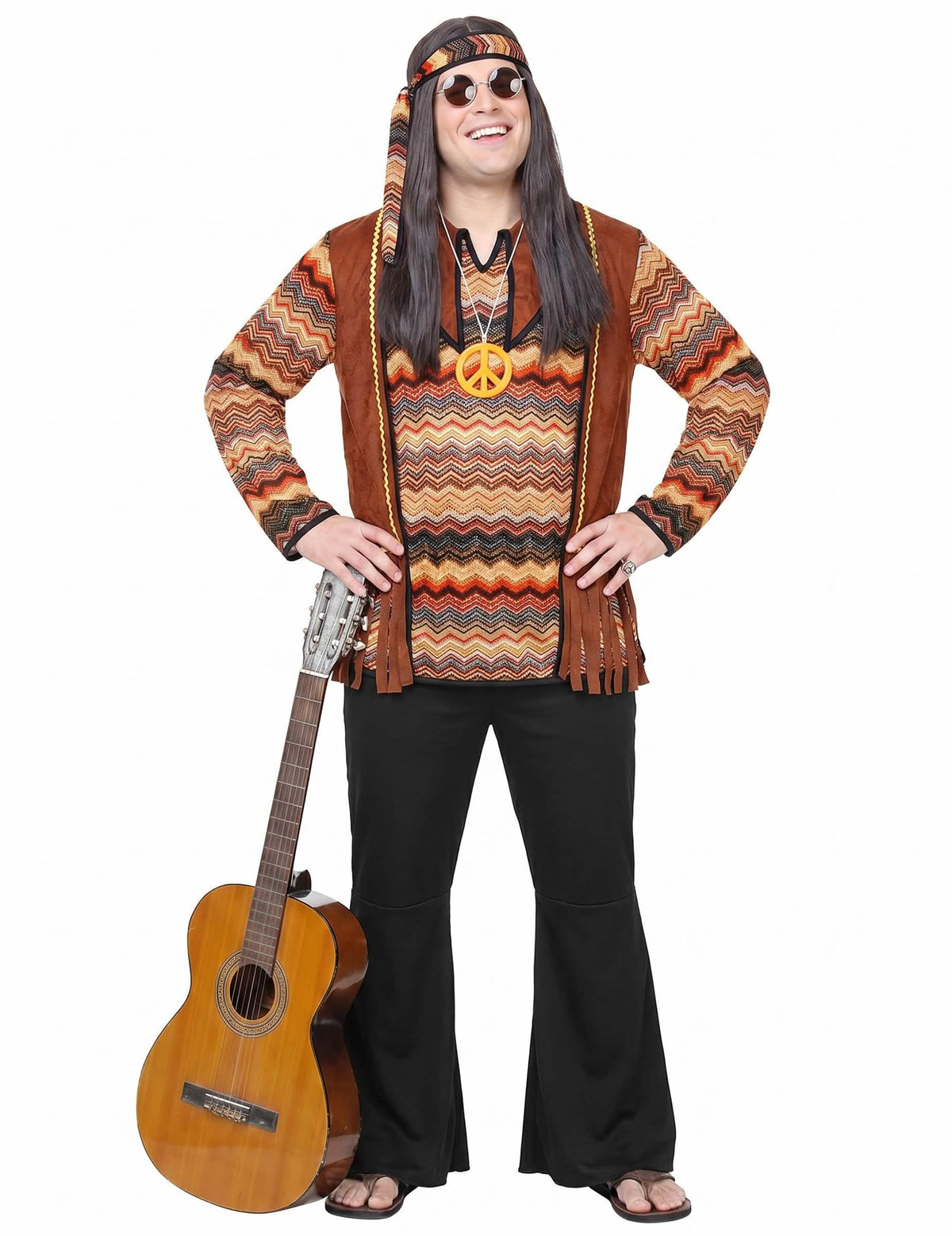 Disfarce hippie natureza homem