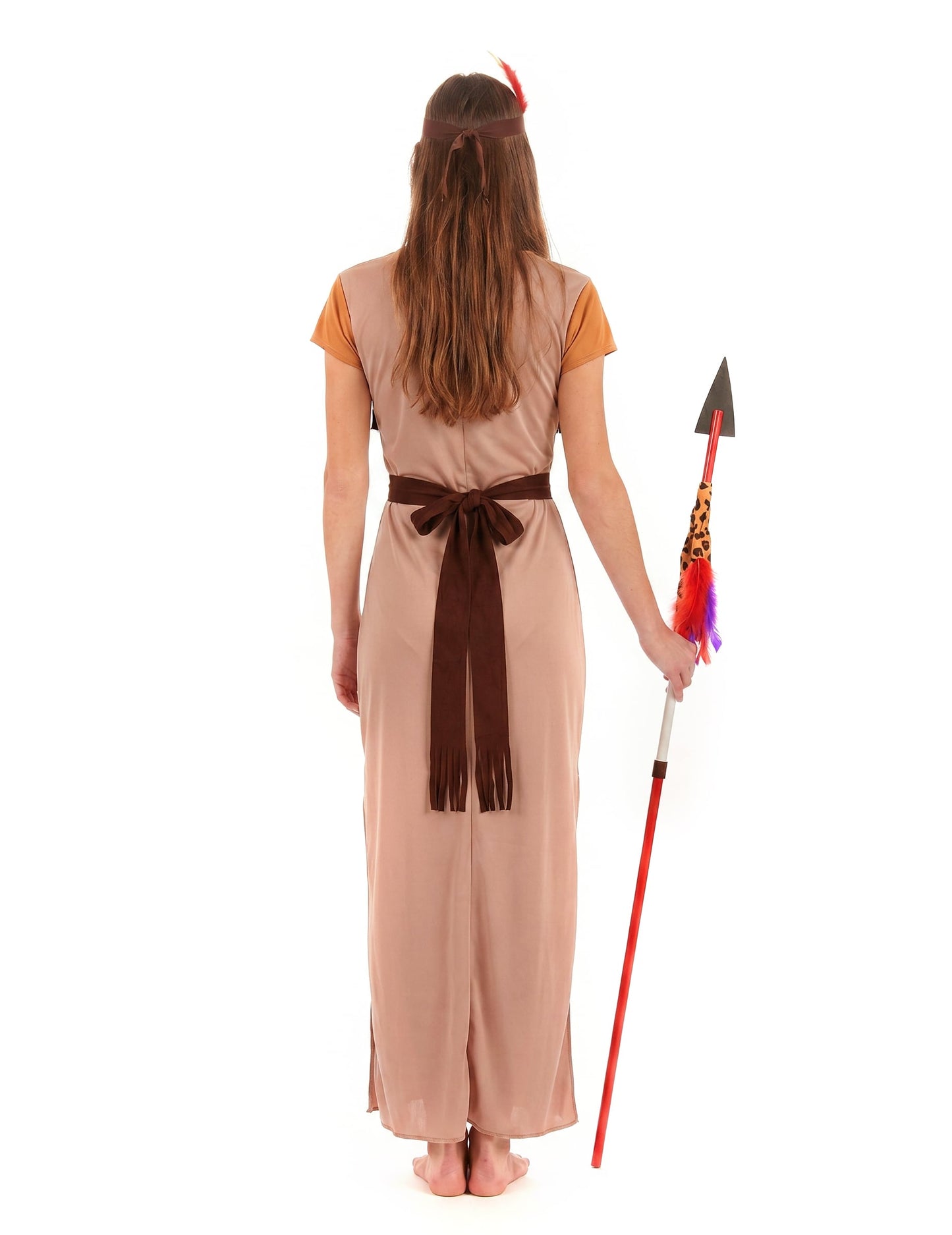 Disfarce índia mulher vestido comprido