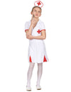 Déguisement d'infirmière pour fille rouge et blanc avec coiffe