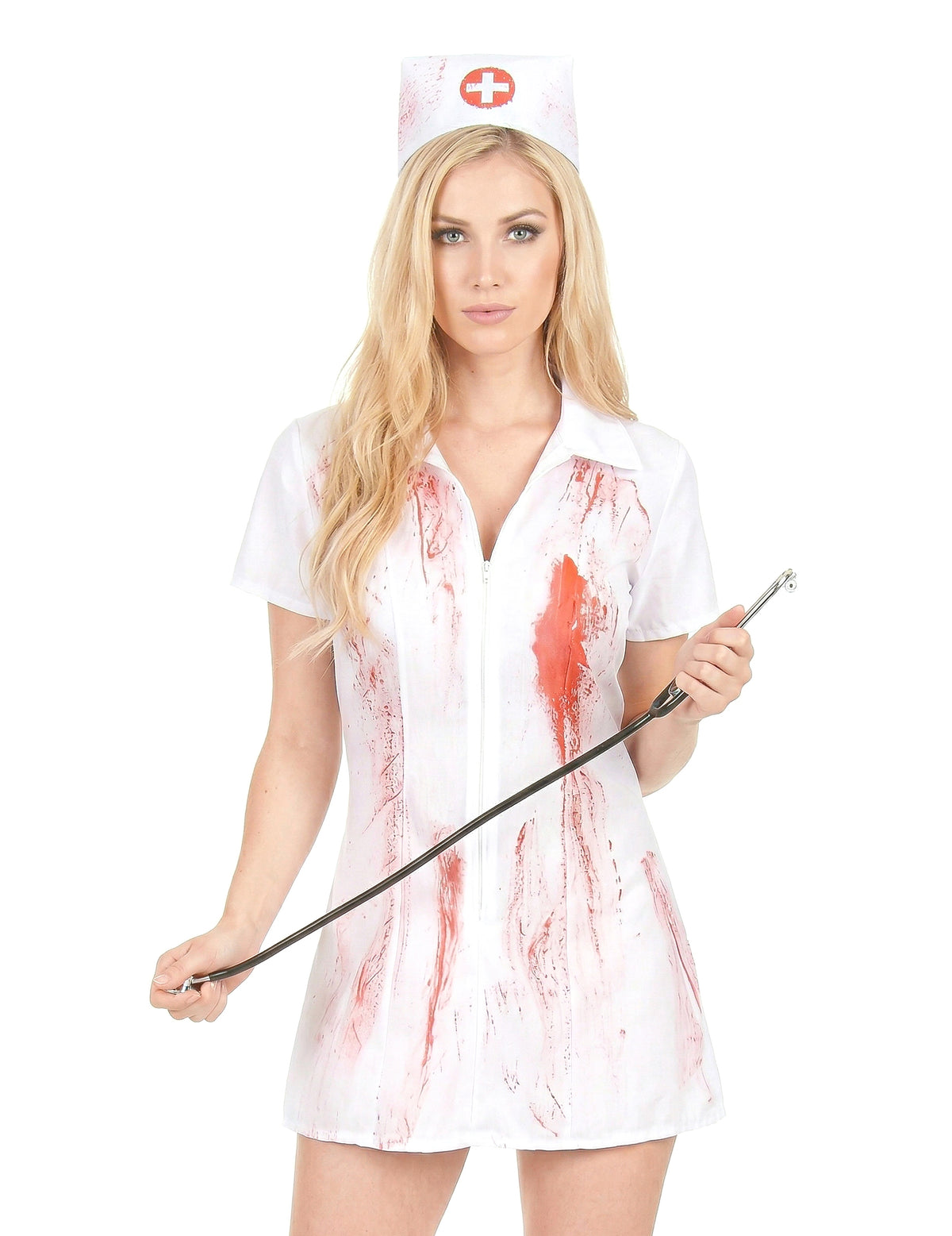 Disfarce enfermeira psicopata mulher Halloween