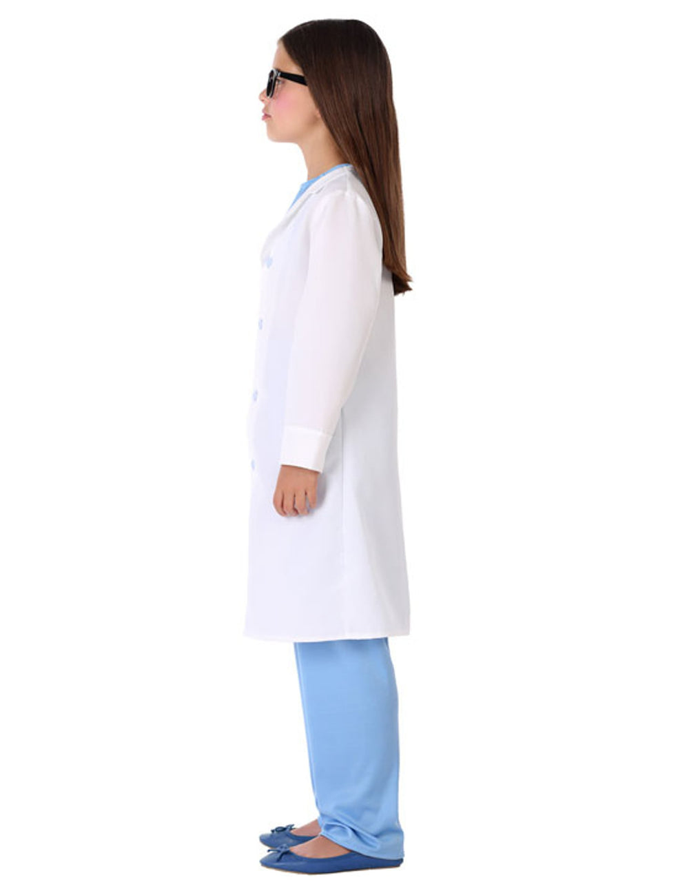 Vue de profil du déguisement de docteur pour enfant