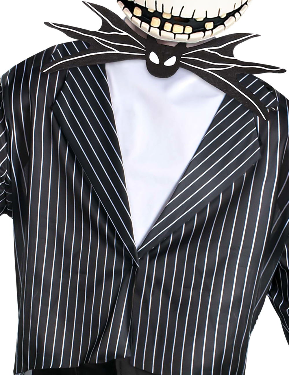 Gros plan sur le nœud papillon chauve-souris du déguisement Jack Skellington™