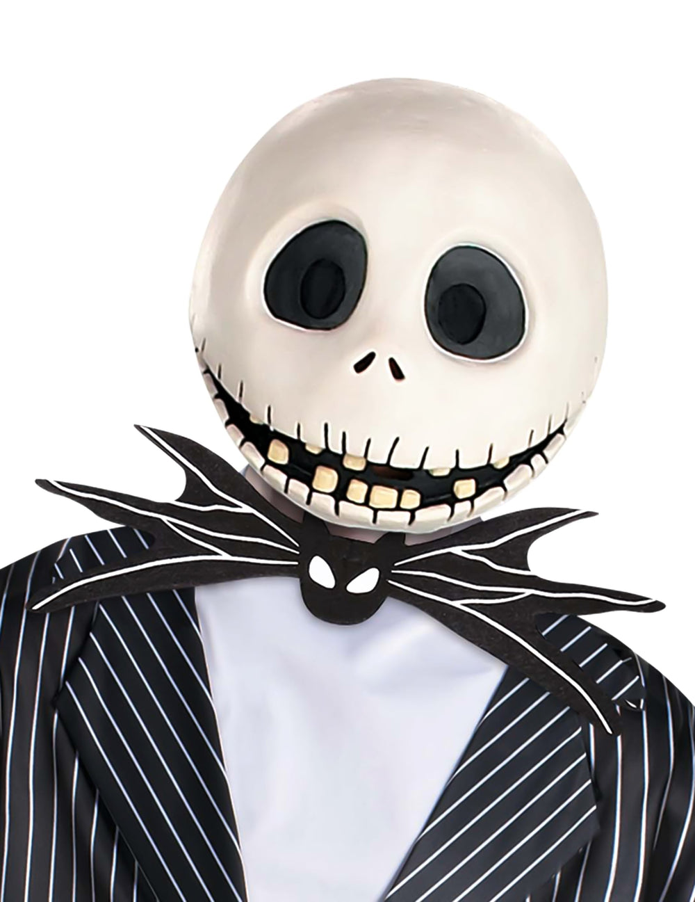 Gros plan sur le masque du déguisement Jack Skellington™