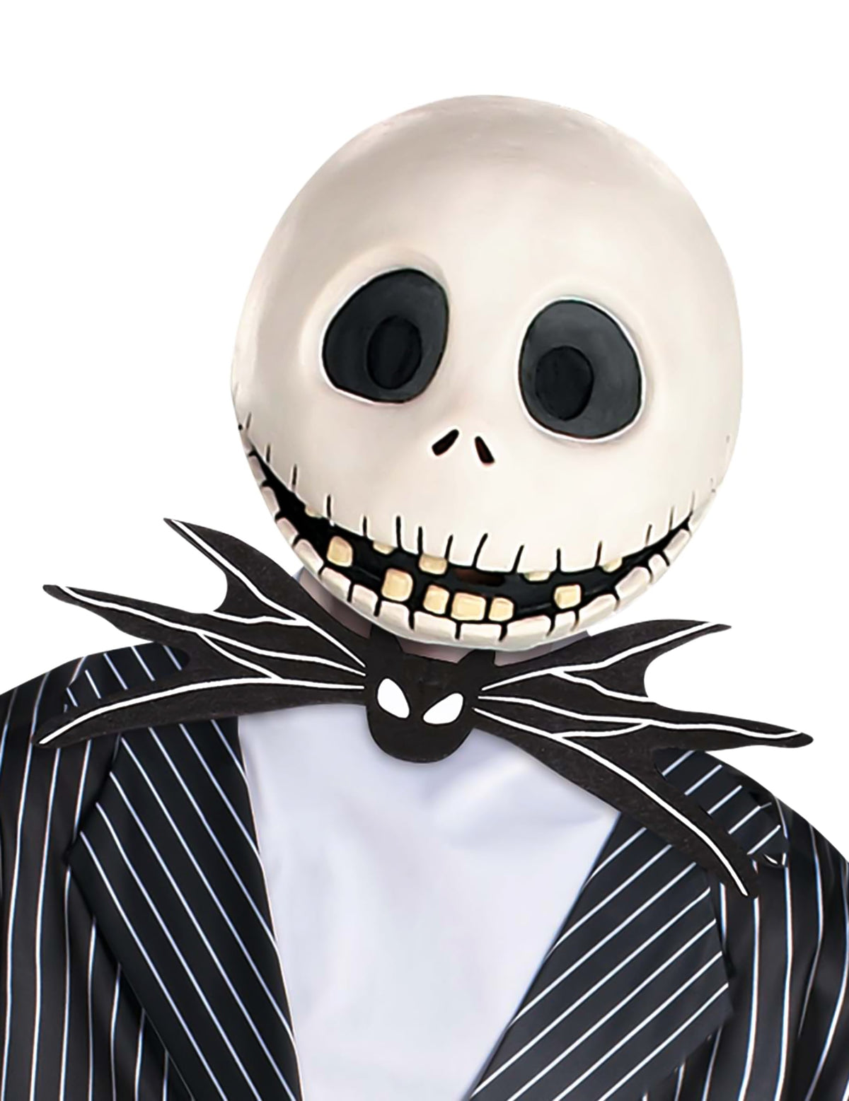 Gros plan sur le masque du déguisement Jack Skellington™