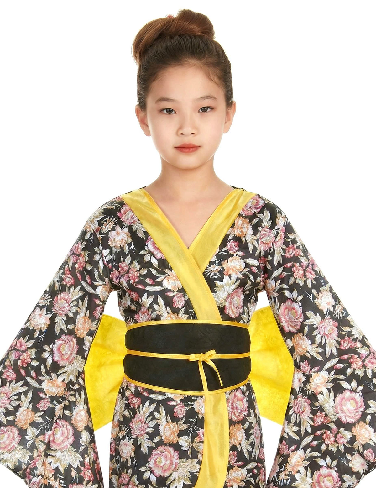 Vue rapprochée du haut du déguisement Japonaise pour fille