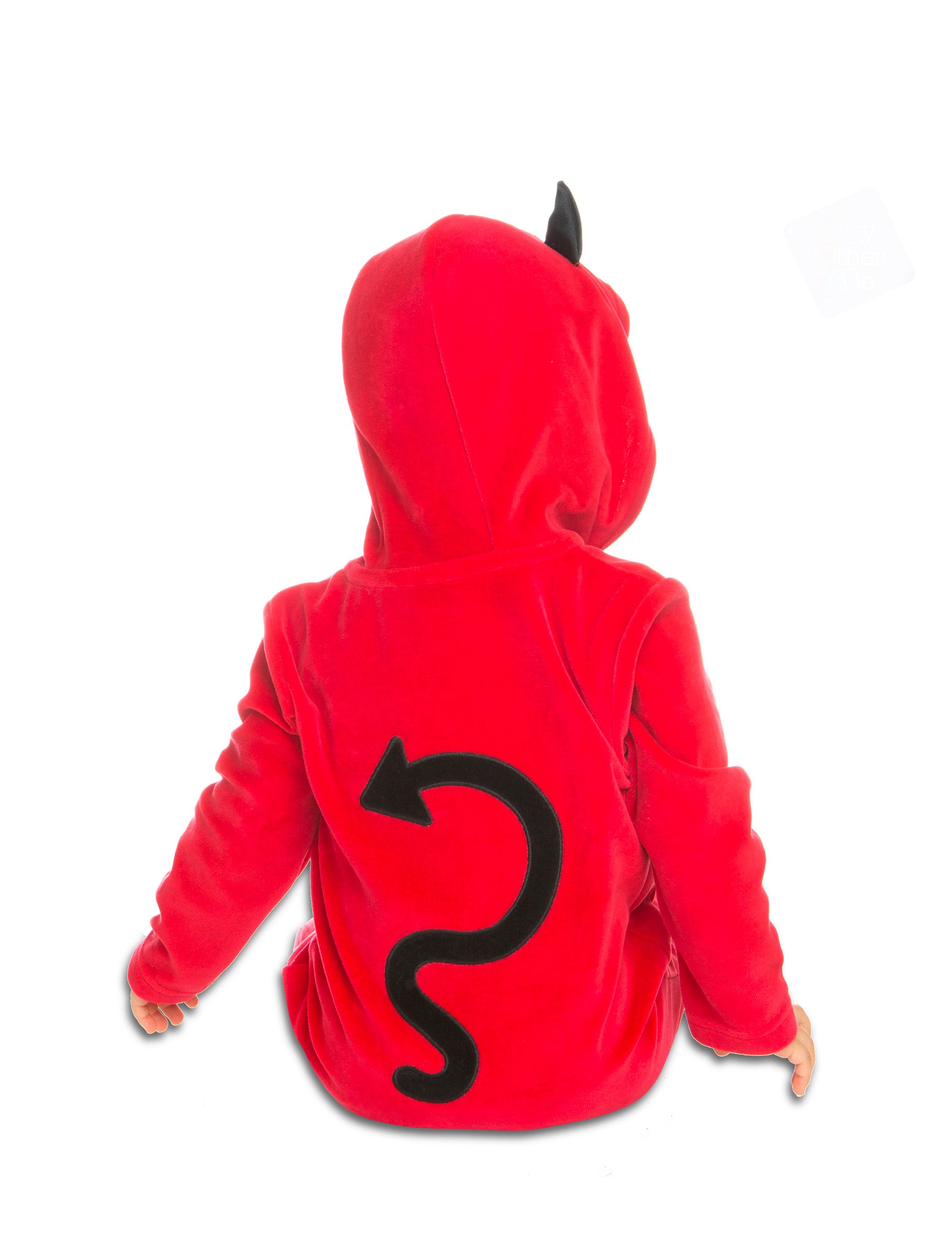 Vue de dos du déguisement je suis un petit diable pour bébé