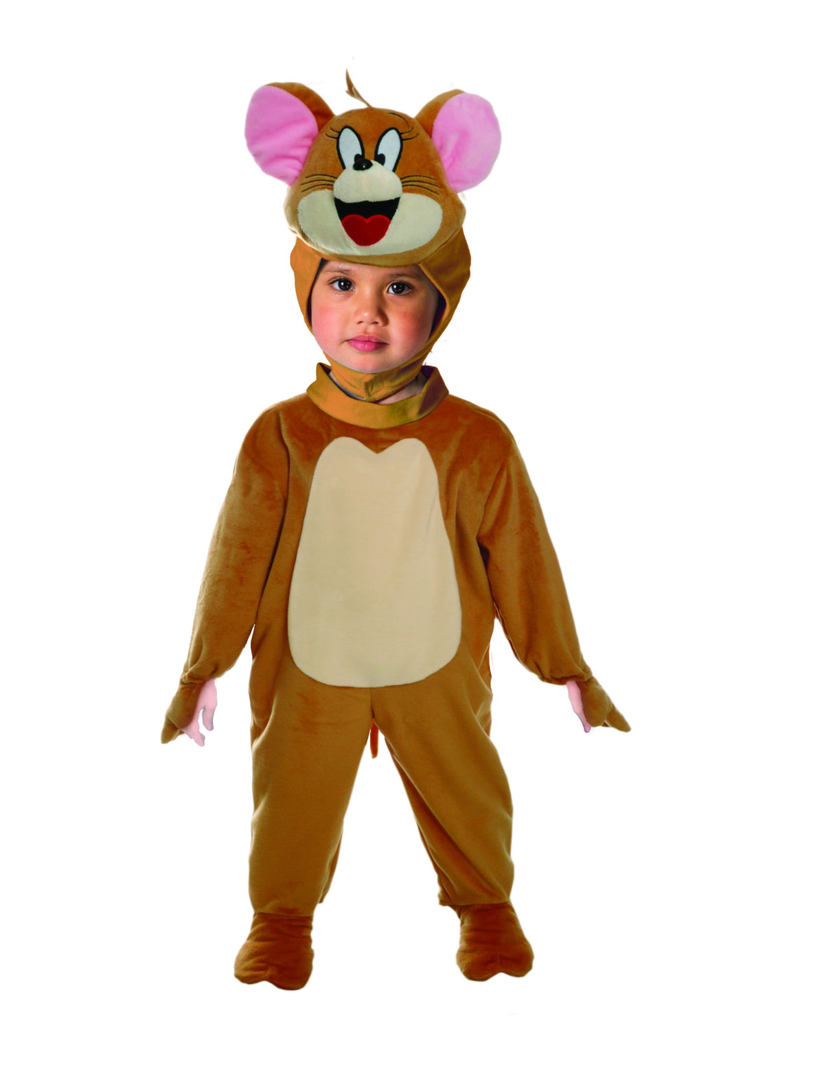 Déguisement Jerry Tom et Jerry pour bébé marron et beige avec capuche souris