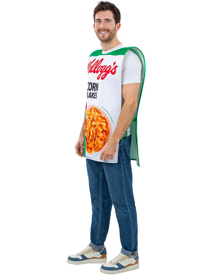 Déguisement Kellogg's™ Corn Flakes boîte de céréales adulte