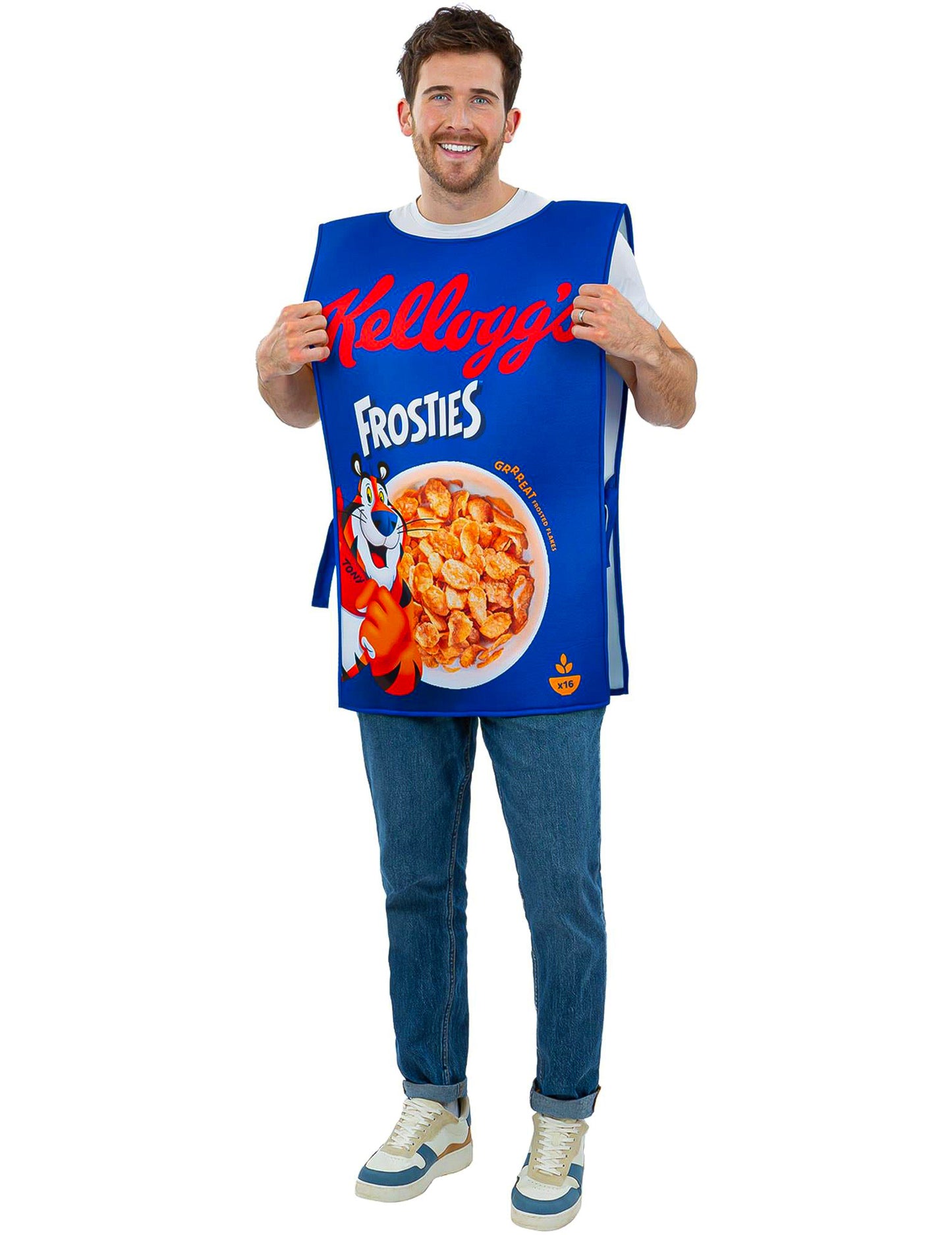 Déguisement Kellogg's™ Frosties boîte de céréales adulte