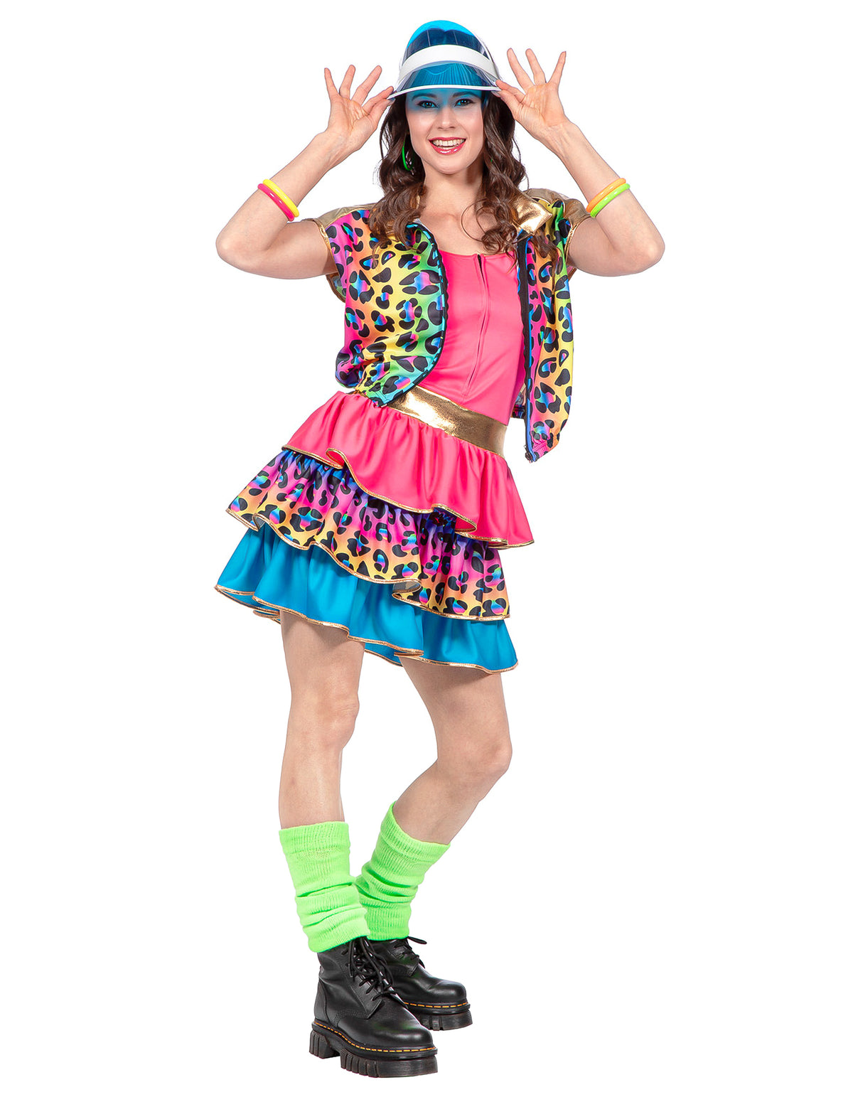 Fato kitsch pantera multicolor para mulher