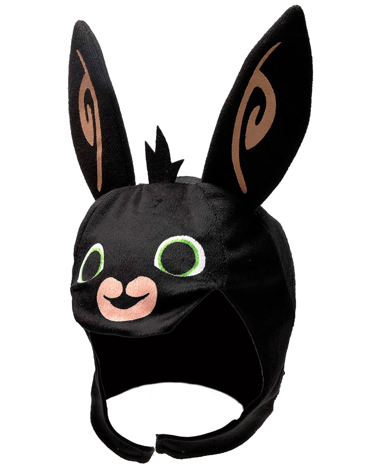 Détail de la cagoule à oreilles du déguisement de lapin Bing pour enfant