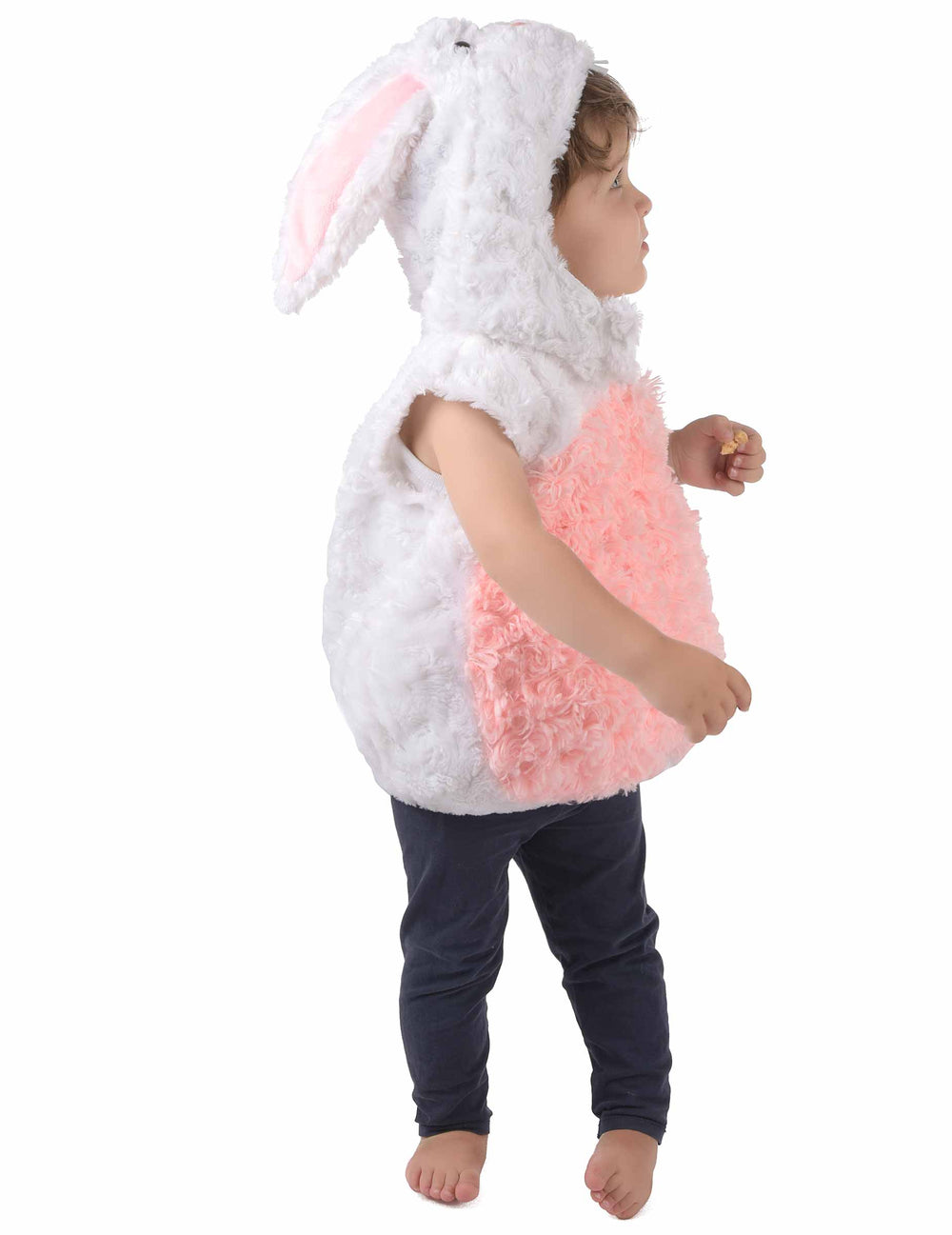 Vue de profil du déguisement lapin pour enfant