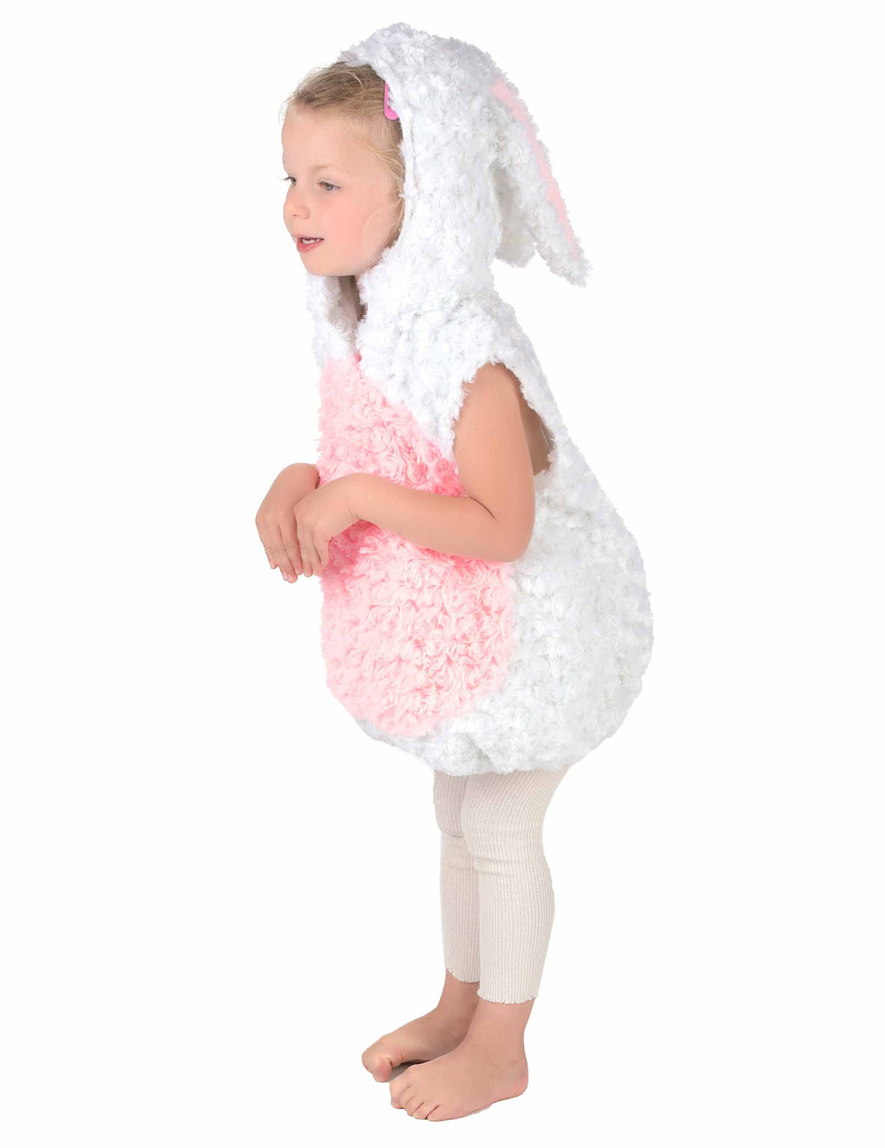 Vue de profil du déguisement lapin pour enfant