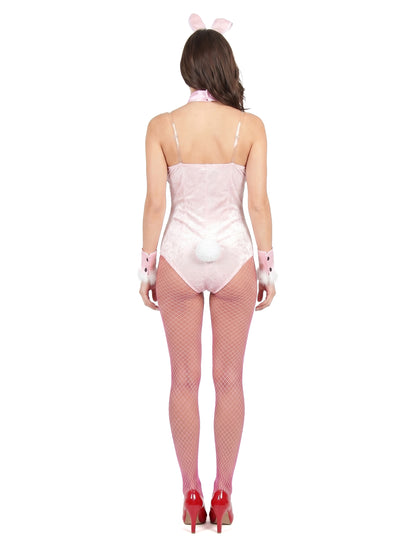 Disfarce de coelhinha sexy mulher com corpete