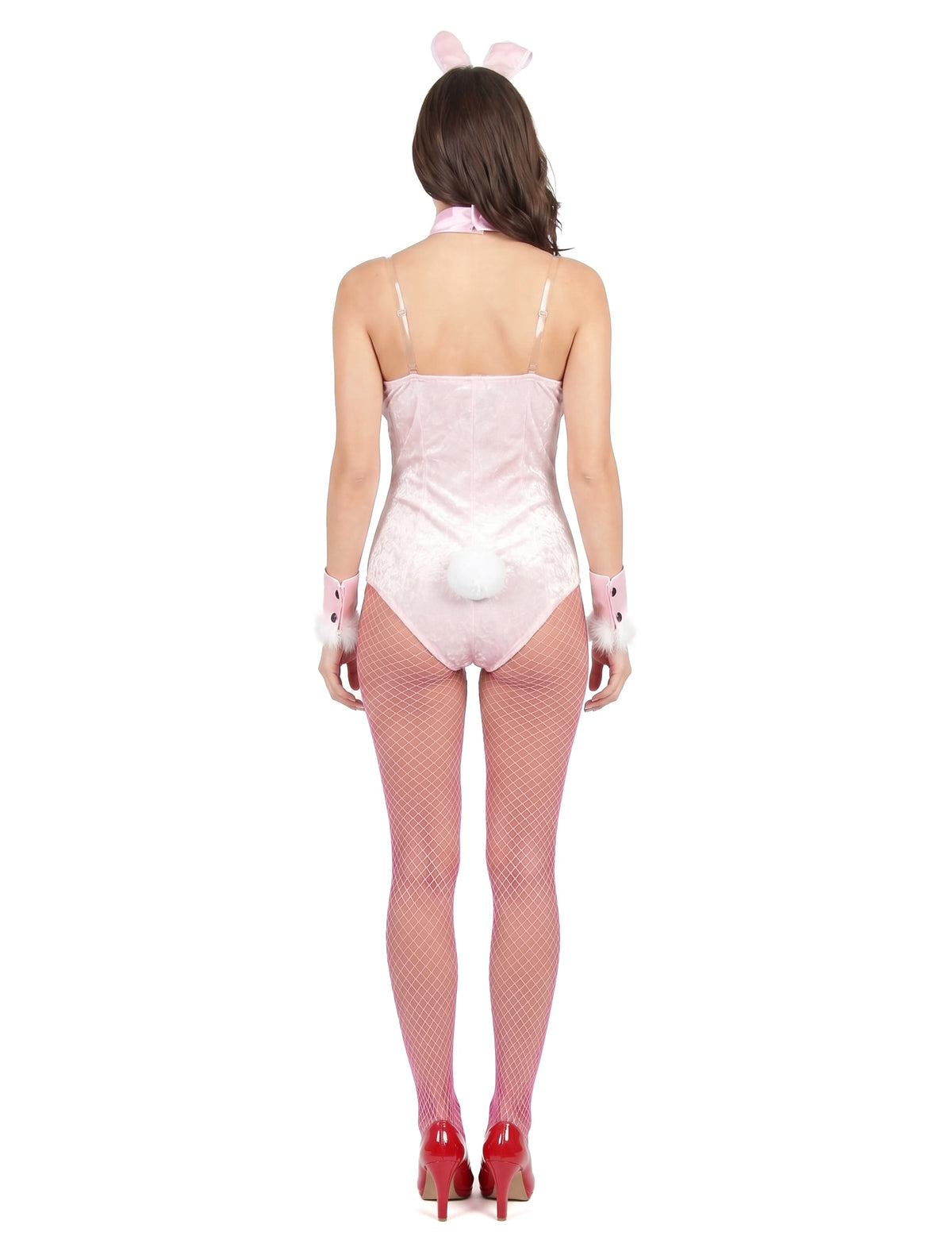 Disfarce de coelhinha sexy mulher com corpete
