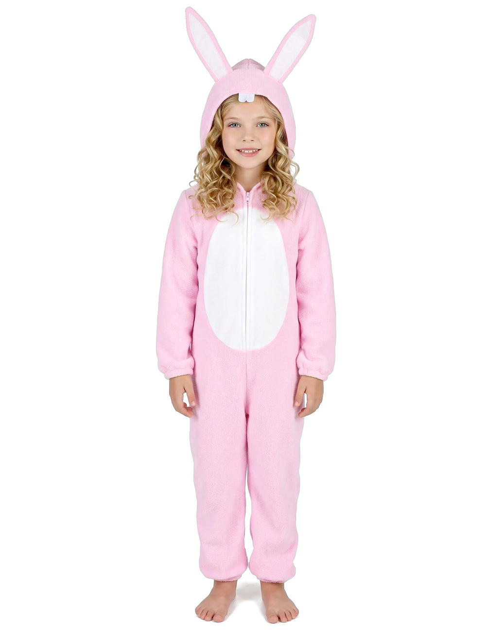 Vue d'ensemble de face du déguisement de lapin pour enfant